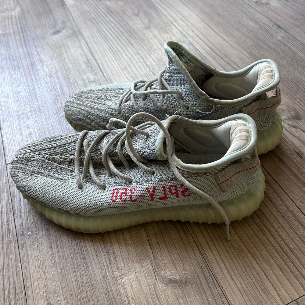 adidas Yeezy Boost 350 V2 Low Zebra Black White Red Shoes CP9654 Men's Size 9.5